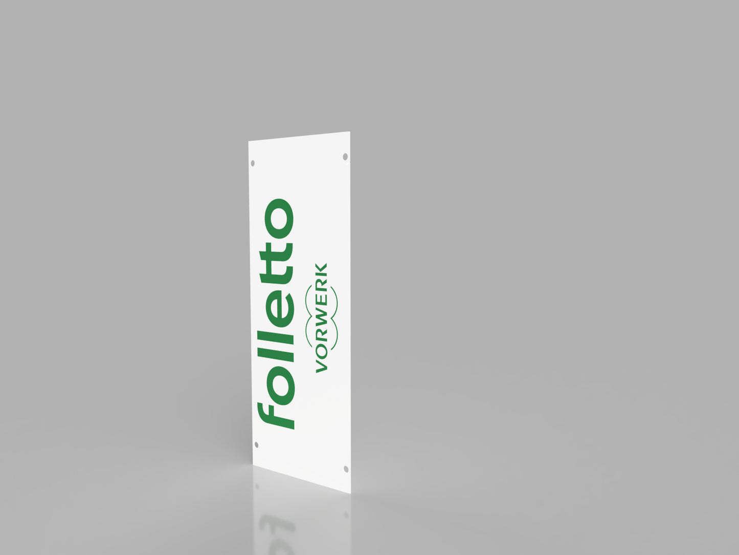 TARGHE IN PLEXIGLASS per COLONNA LUMINOSA con fori e angoli arrotondati