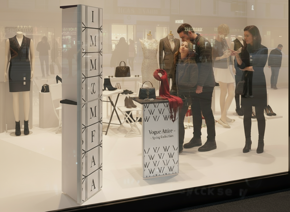 Postazione Promozionale LUMINOSA pieghevole