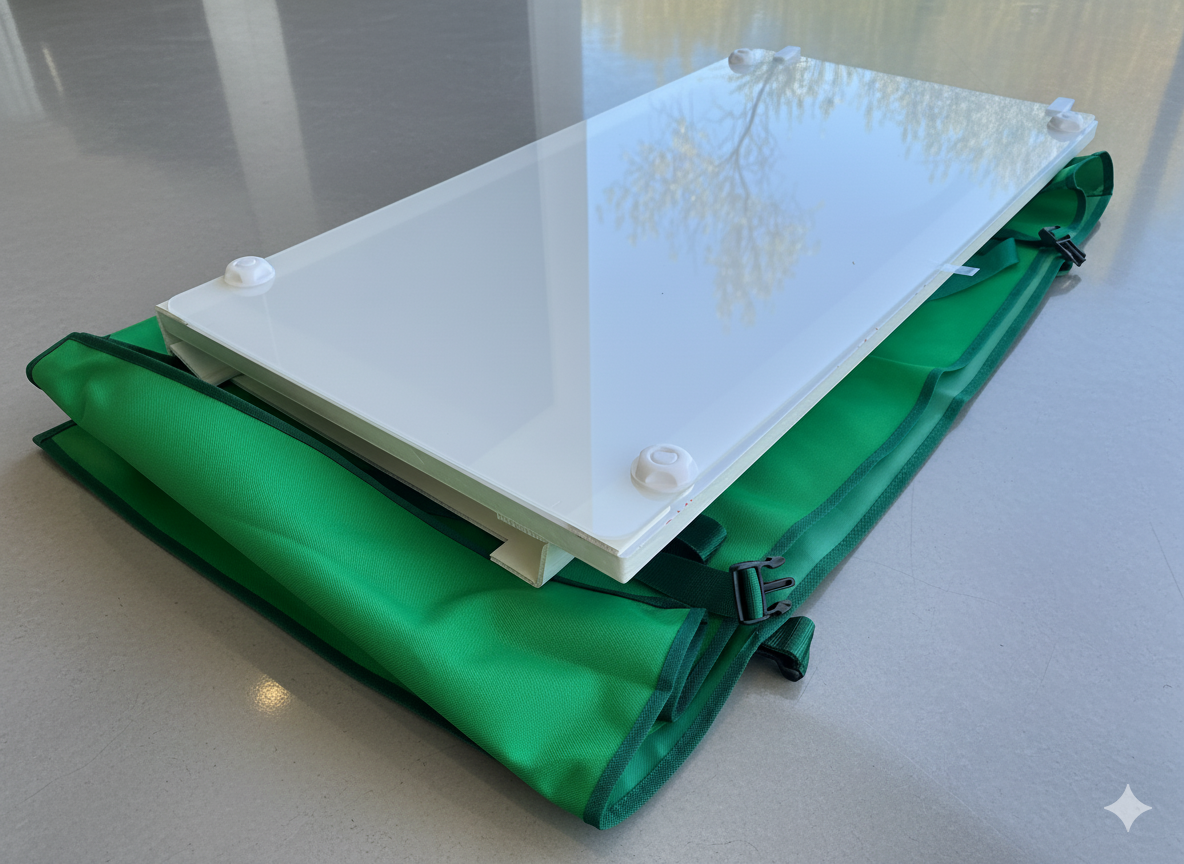 LED BOX base luminosa stampa 3 lati RIPIEGABILE