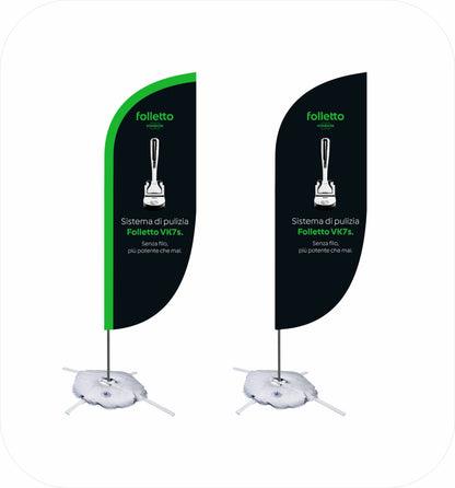 BANDIERA con asta flessibile e zavorra*