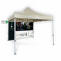 GAZEBO completo di TELO LATERALE STAMPATO su due lati folletto