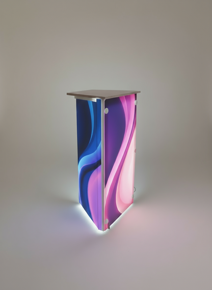 LED BOX  base luminosa stampa 3 lati RIPIEGABILE