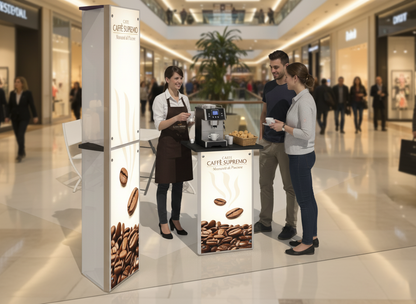 Postazione  Promozionale LUMINOSA pieghevole