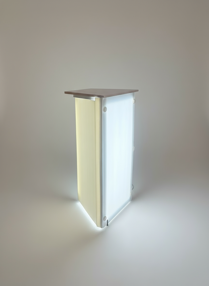 LED BOX  base luminosa stampa 3 lati RIPIEGABILE