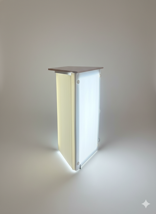 LED BOX  base luminosa stampa 3 lati RIPIEGABILE