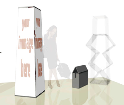 Totem Obelisco pubblicitario, sistema foldup novità assoluta