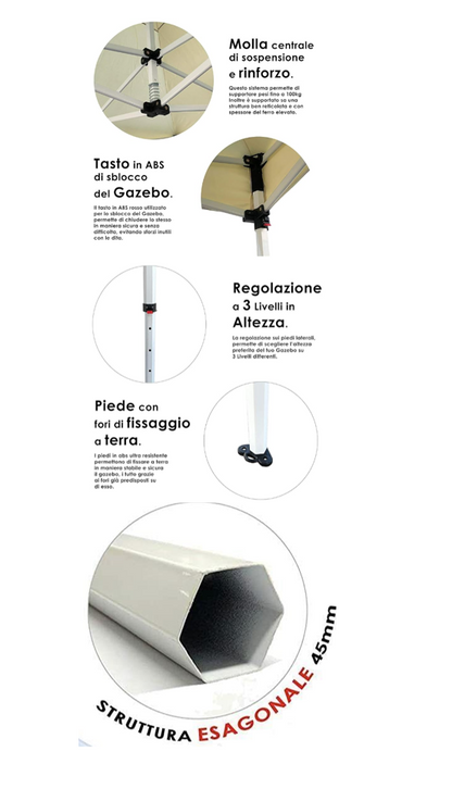 Gazebo bimby con telo